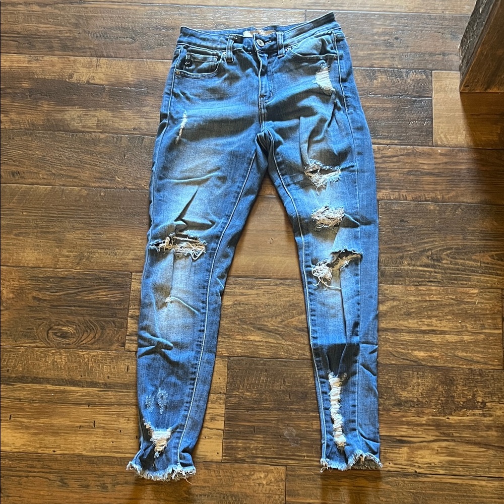 KanCan Distressed Blue Skinny Jeans